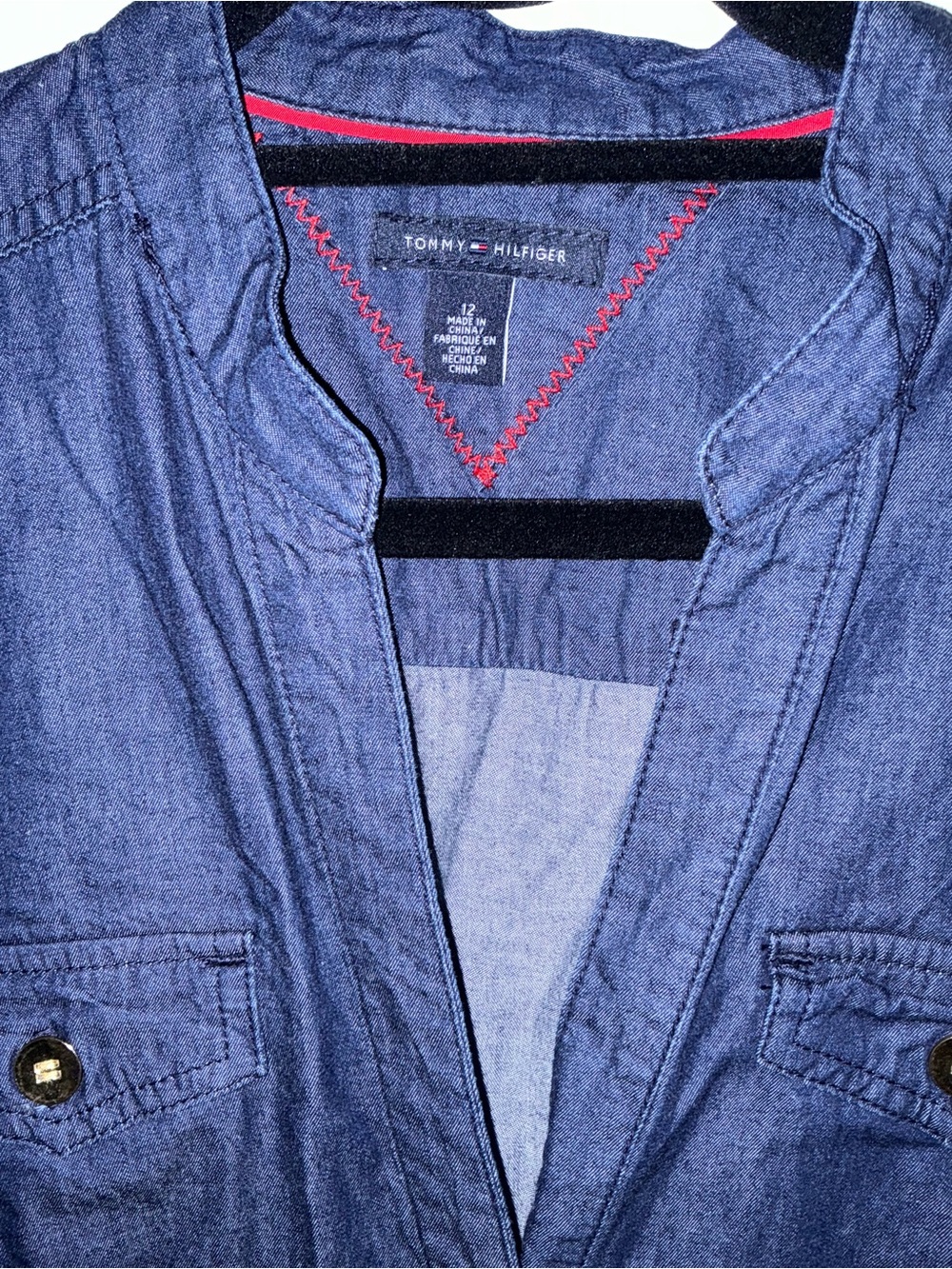 Tommy Hilfiger Dark Navy Short-Sleeve Button Midi Dress - Picture 2 of 7